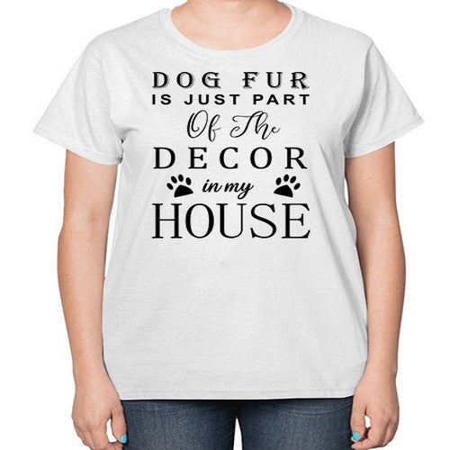 dog fur is just part 78# - dogs-  Ladies T-Shirt