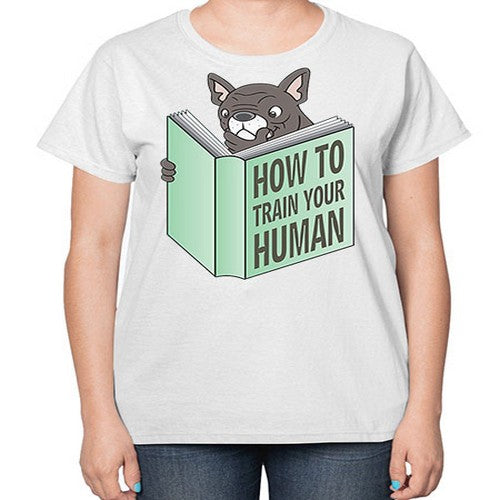 dog reading funny book shirt 91# - dogs-  Ladies T-Shirt
