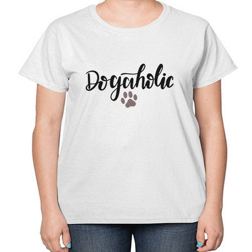 dogaholic 120# - dogs-  Ladies T-Shirt