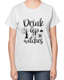 drink up witches 39# - witch-  Ladies T-Shirt