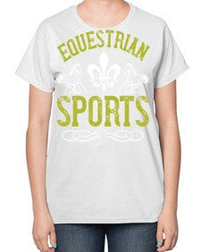equestrian sports Style 55# - horse-  Ladies T-Shirt