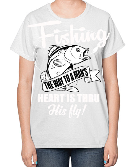 fishing 24# - shark-fish-  Ladies T-Shirt