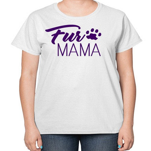 fur mama - dogs-  Ladies T-Shirt