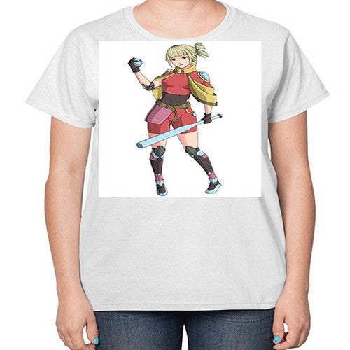 girl bring stick3# - anime-  Ladies T-Shirt