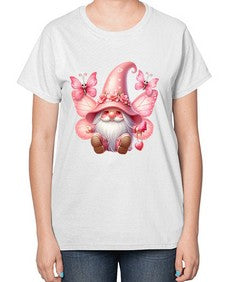 gnome with butterfly 02# - gnome-  Ladies T-Shirt