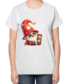 gnome with butterfly 04# - gnome-  Ladies T-Shirt
