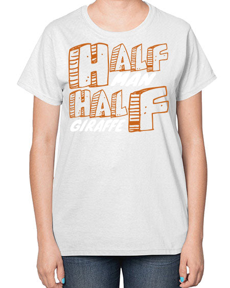 half man half giraffe - giraffee-  Ladies T-Shirt
