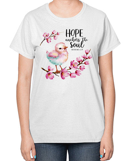 hope anchors the soul 41# - birds-  Ladies T-Shirt