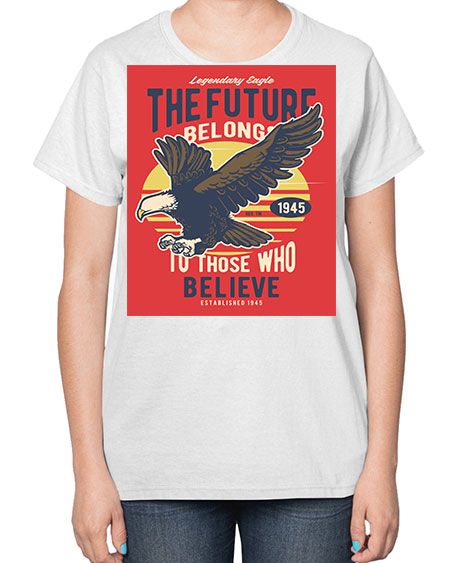 legendary eagle 55# - birds-  Ladies T-Shirt