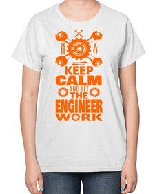 let the engineer do 1048# - engineer-  Ladies T-Shirt