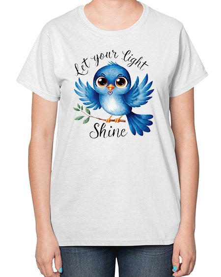 let your light shine 61# - birds-  Ladies T-Shirt