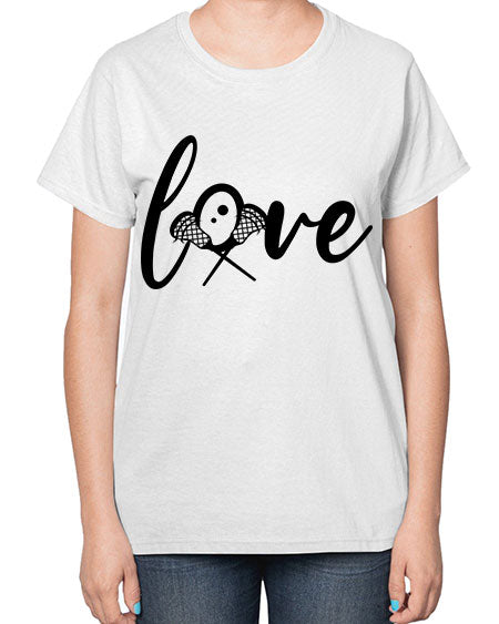 love 4# - lacrosse-  Ladies T-Shirt