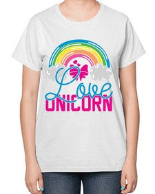 love unicorn 273# - unicorn-  Ladies T-Shirt