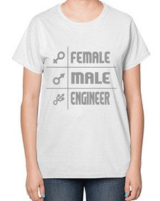 male female engineer 1084# - engineer-  Ladies T-Shirt