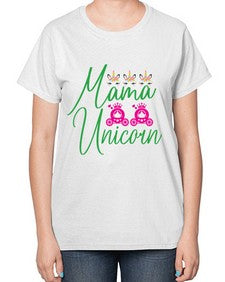mama unicorn 288# - unicorn-  Ladies T-Shirt