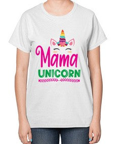 mama unicorn 291# - unicorn-  Ladies T-Shirt