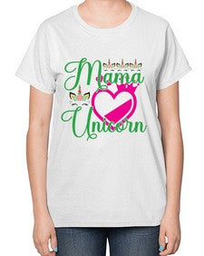 mama unicorn 292# - unicorn-  Ladies T-Shirt