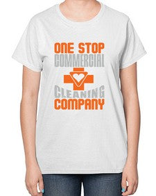 one stop commercial cleaning company Style 332# - cleaner-  Ladies T-Shirt
