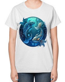 pisces 364# - pisces-  Ladies T-Shirt