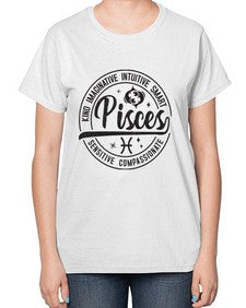 pisces 373# - pisces-  Ladies T-Shirt