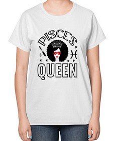 pisces queen 380# - pisces-  Ladies T-Shirt