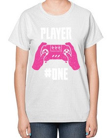player one 147# - video games-  Ladies T-Shirt