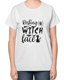 resting witch face 24# - witch-  Ladies T-Shirt
