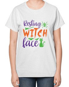 resting witch face 26# - witch-  Ladies T-Shirt