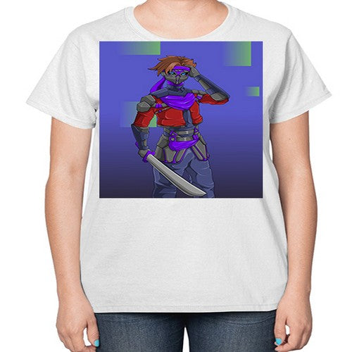 robber bring knife156# - anime-  Ladies T-Shirt