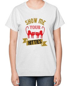show me your kitties Style 115# - cats-  Ladies T-Shirt