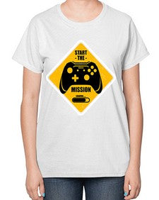 start the mission 152# - video games-  Ladies T-Shirt