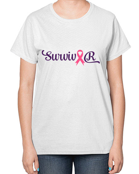 survivor Style 3# - breast cancer-  Ladies T-Shirt