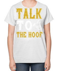 talk to the hoof Style 21# - horse-  Ladies T-Shirt