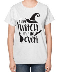 tiny witch in the oven 18# - witch-  Ladies T-Shirt