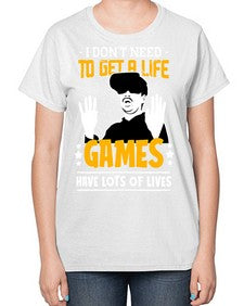 to get a life game 159# - video games-  Ladies T-Shirt