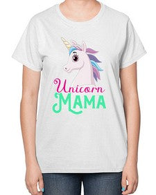 unicorn mama 471# - unicorn-  Ladies T-Shirt