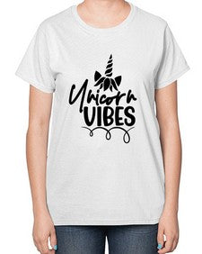 unicorn vibes 509# - unicorn-  Ladies T-Shirt