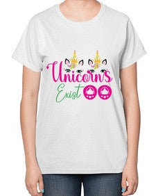 unicorns exist 534# - unicorn-  Ladies T-Shirt