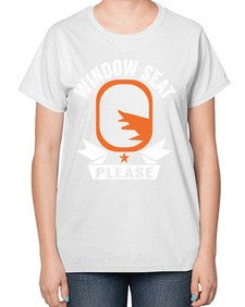 window seat please  51# - airplane-  Ladies T-Shirt