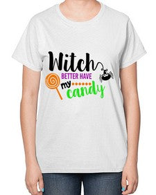 witchbetterhavecandy 12# - witch-  Ladies T-Shirt