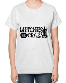 witches be crazy 11# - witch-  Ladies T-Shirt