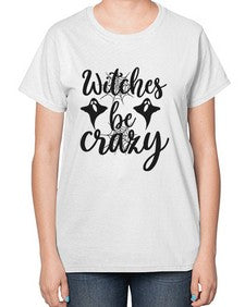 witches be crazy 9# - witch-  Ladies T-Shirt