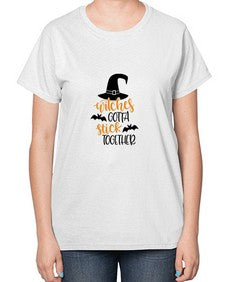witches gotta stick together 5# - witch-  Ladies T-Shirt