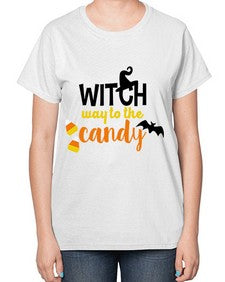 witchwaycandy 4# - witch-  Ladies T-Shirt
