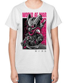 worldatwartshirtdesign 1254# - art pop art-  Ladies T-Shirt