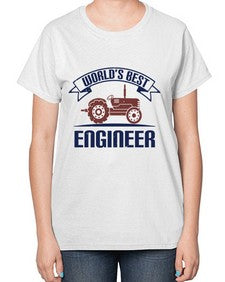 worlds best engineer Style 478# - engineer-  Ladies T-Shirt