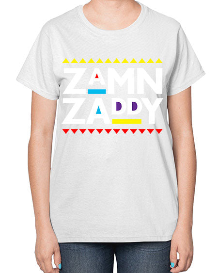 zamn zaddy 1# - black words and phrases-  Ladies T-Shirt
