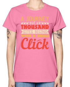 A journey of a thousand sites begins with a single click 79# - internet -  Missy T-Shirt