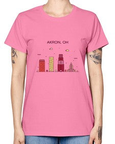 AkronOH 285# - cities -  Missy T-Shirt