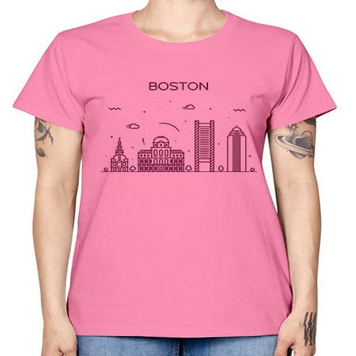 Boston 478# - cities -  Missy T-Shirt